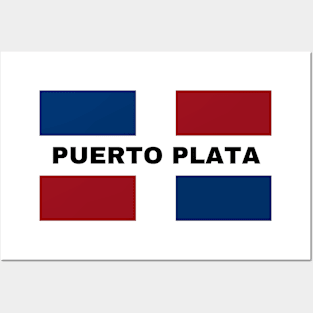 Puerto Plata City in Dominican Republic Flag Posters and Art